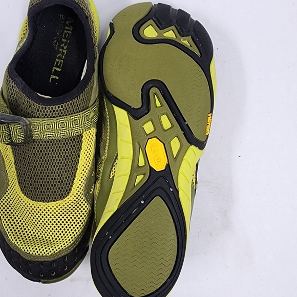 MERRELL Men’s Barefoot Rapid Glove Laceless Moss/Lime 8 - Picture 4 of 9